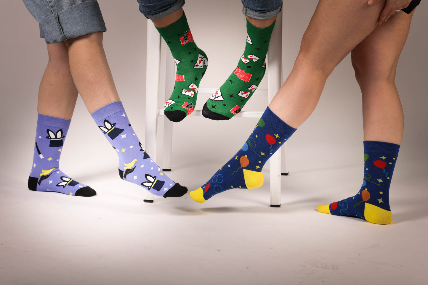 Calcetines Cartas Picas Magia Unisex