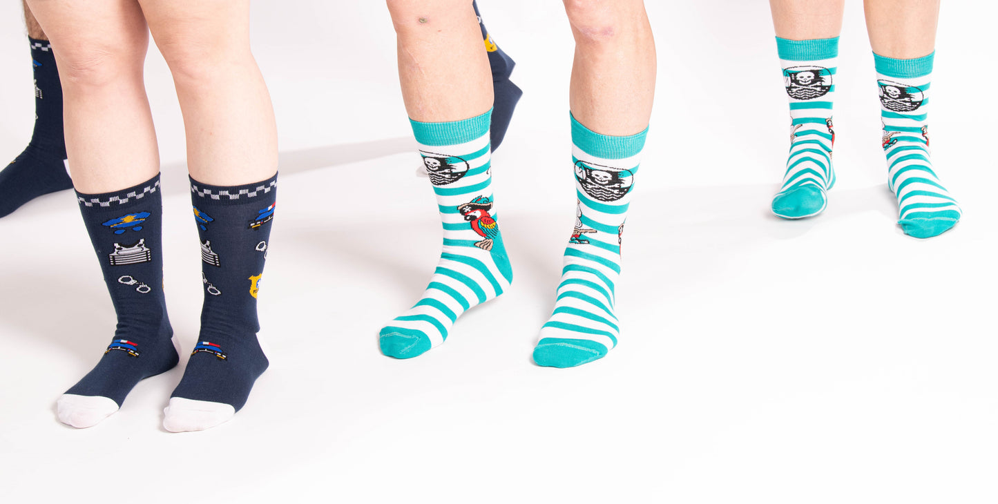 Calcetines Divertidos Policía Unisex
