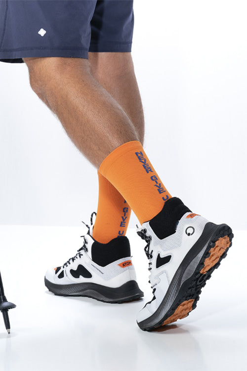 Calcetines de Running Naranjas Hombre