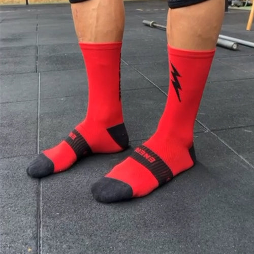 Calcetines de running rojos