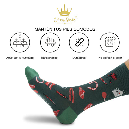 Calcetines Divertidos de Barbacoa