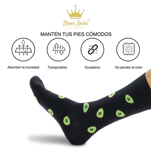 Calcetines Divertidos de Aguacate