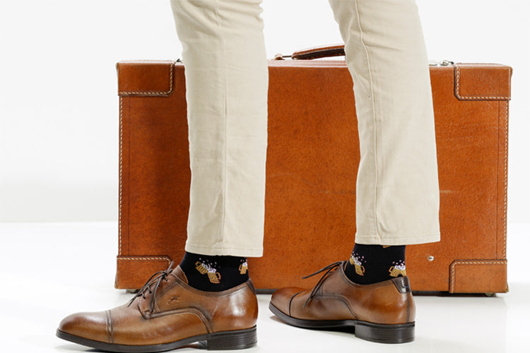 Calcetines cervezas para hombre negros