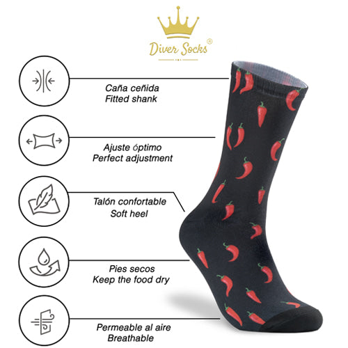 Calcetines Técnico Deportivos Guindillas Hombre