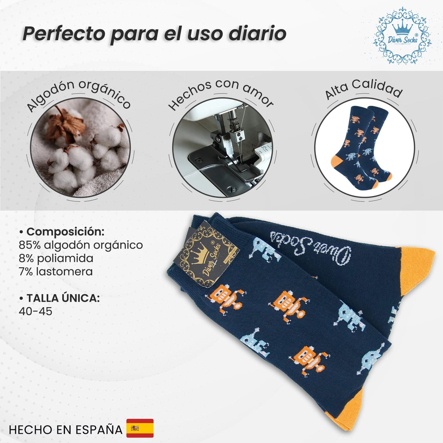 Calcetines de robots