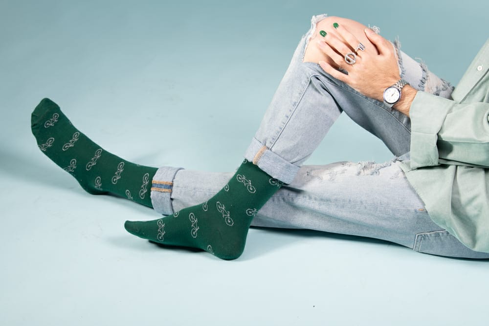 Calcetines con bicicletas