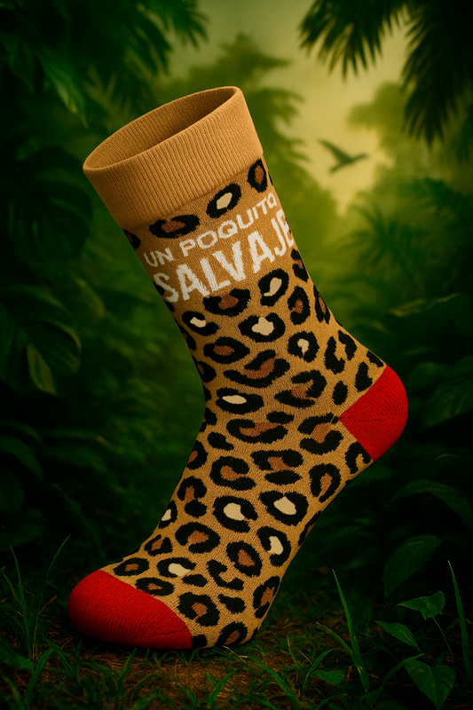 Calcetines Leopardo "Hoy me siento un poquito salvaje"
