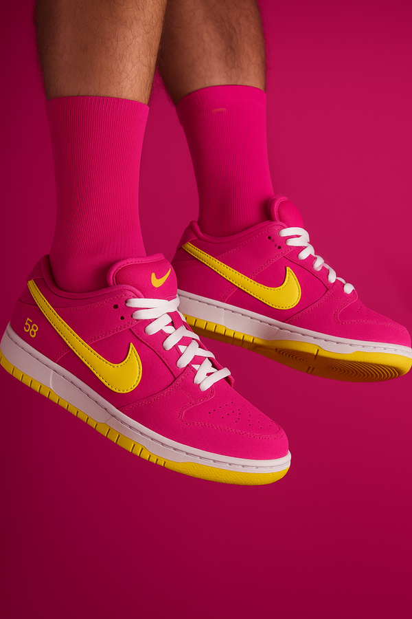 Calcetines de Running Fucsia Hombre