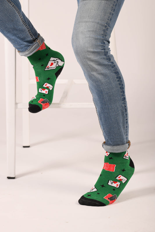 Calcetines Cartas Picas Magia Unisex