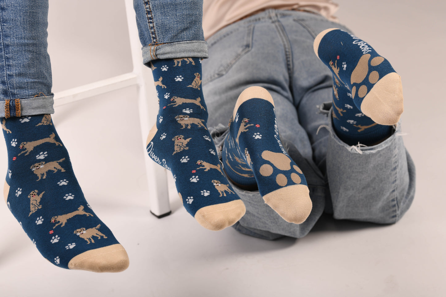 Calcetines Perro Huella Unisex
