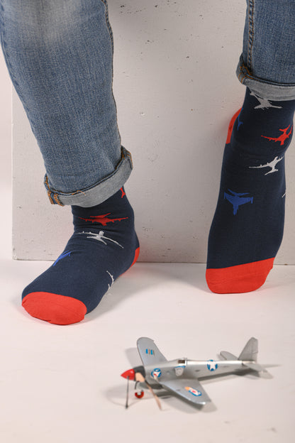 Calcetines Divertidos Aviones Air Force