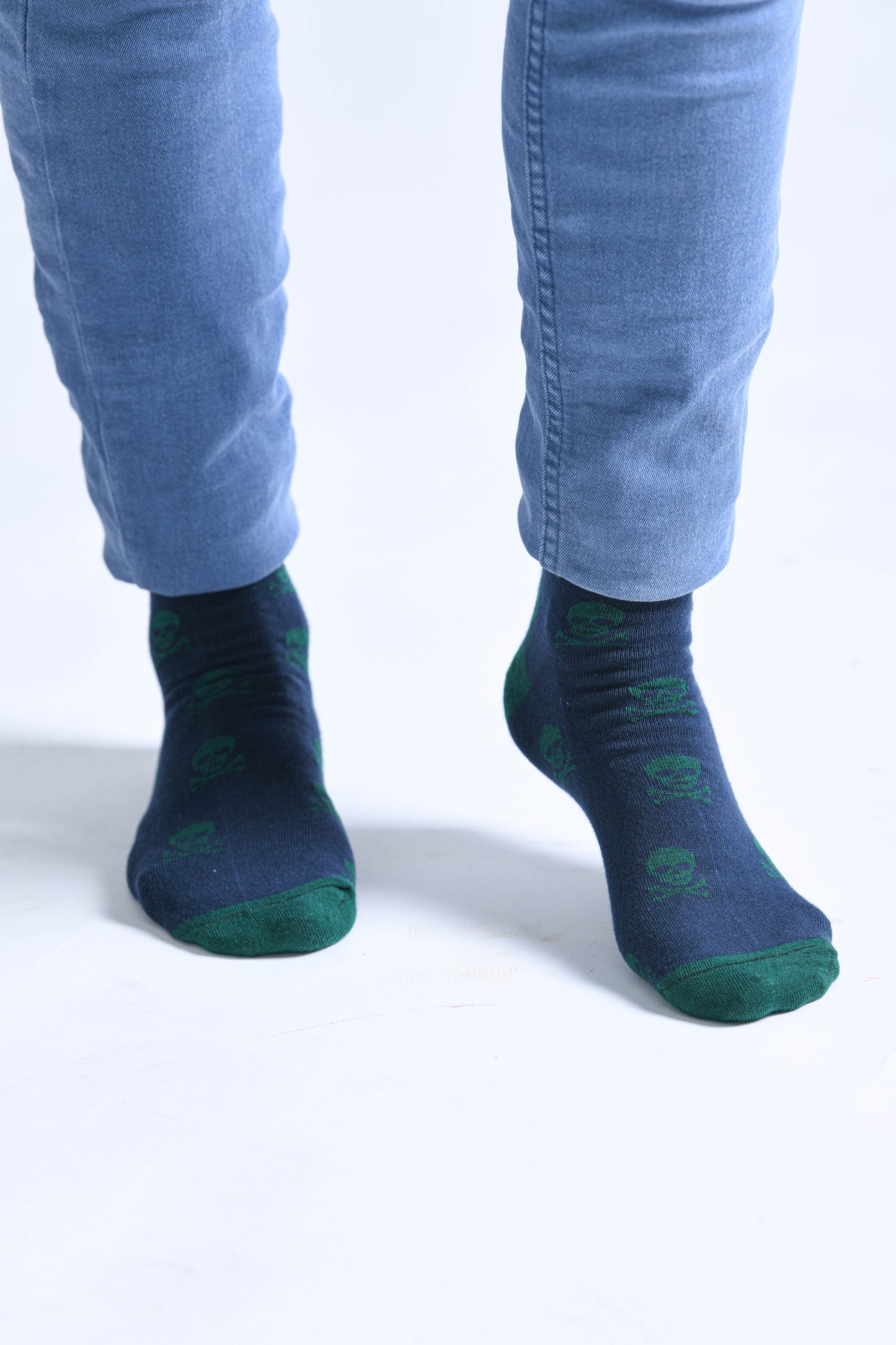 Calcetines Divertidos Calaveras Verdes
