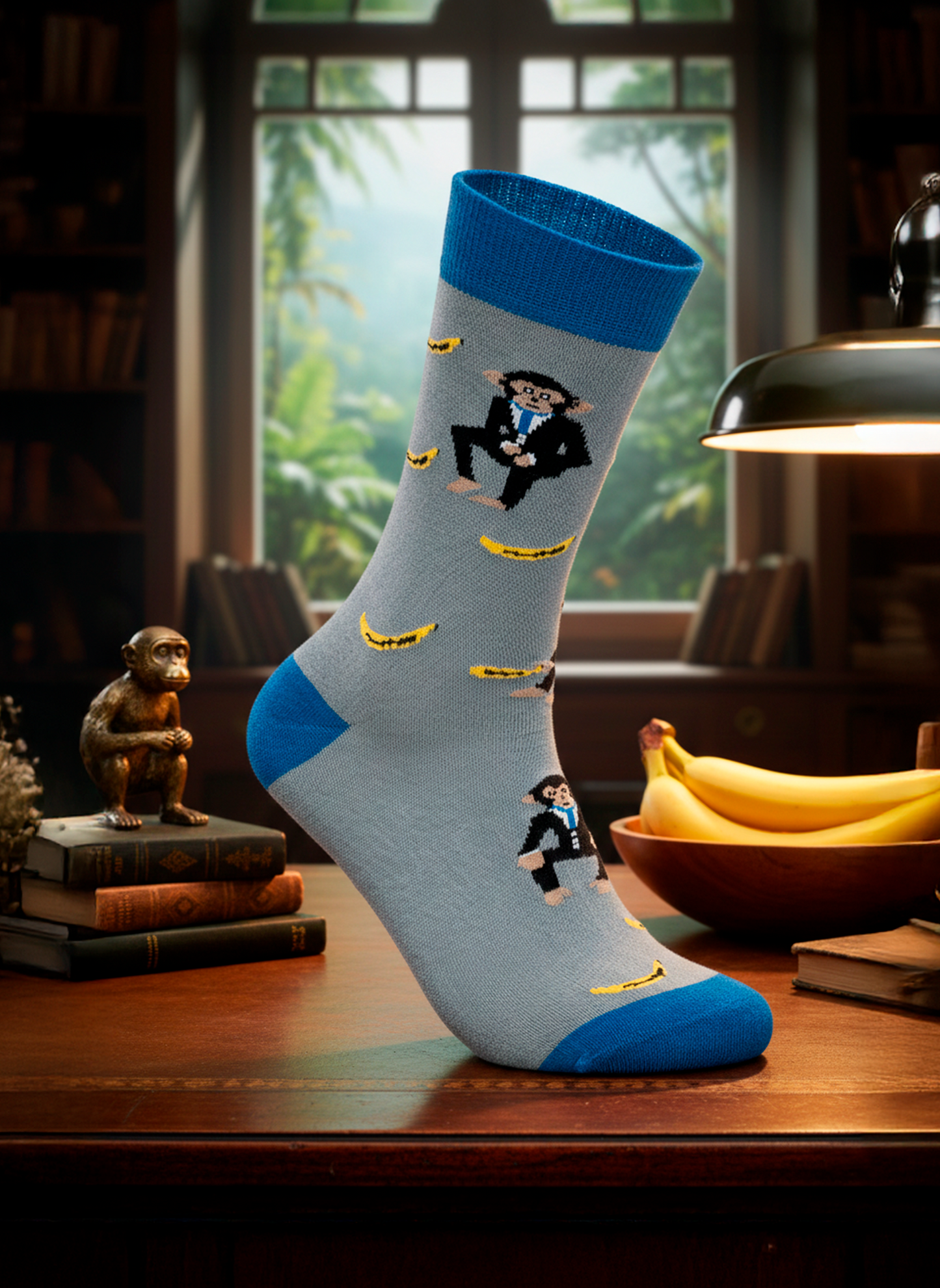 Calcetines Divertidos " MONO EN TRAJE "