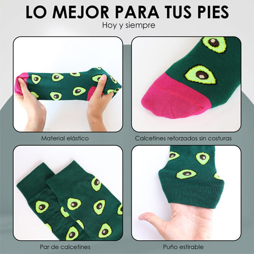 Calcetines aguacate mujer