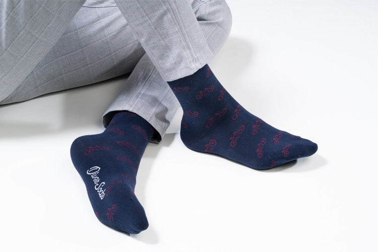 Calcetines bicicletas rojas