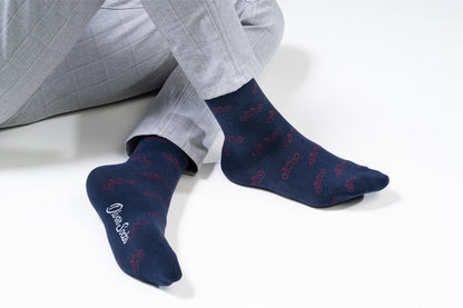 Calcetines bicicletas rojas