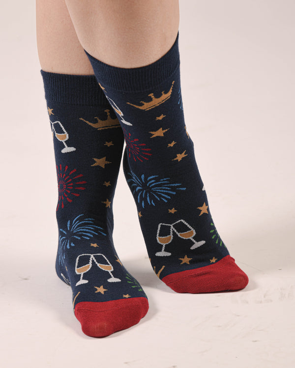 Calcetines Brindis Navideño Unisex