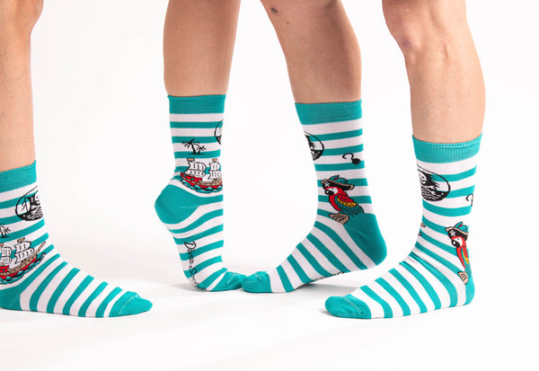 Calcetines Divertidos de Pirata Unisex