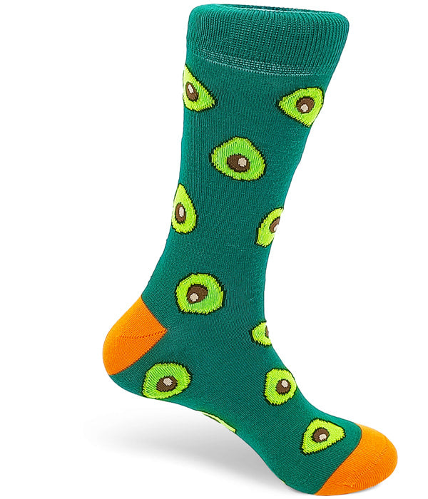 Calcetines divertidos de aguacate