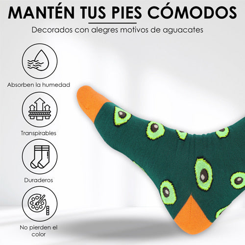Calcetines Divertidos Aguacate Hombre