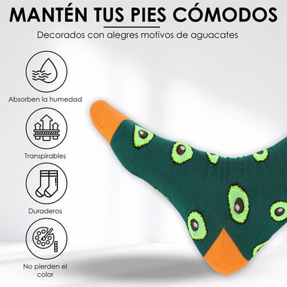Calcetines Divertidos Aguacate Hombre
