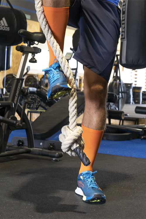 Calcetines de Running Naranjas Hombre