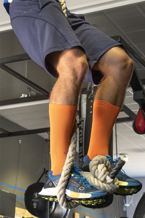 Calcetines de Running Naranjas Hombre