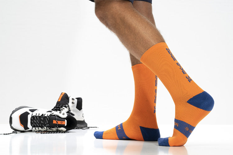 Calcetines de Running Naranjas Hombre