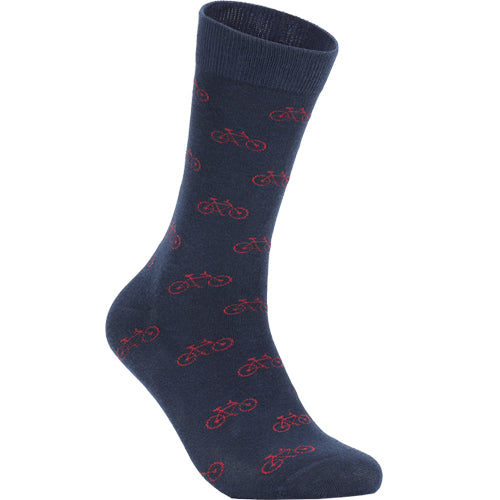 Calcetines bicicletas rojas