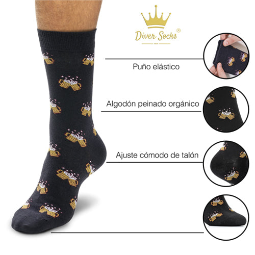 Calcetines Divertidos Cervezas