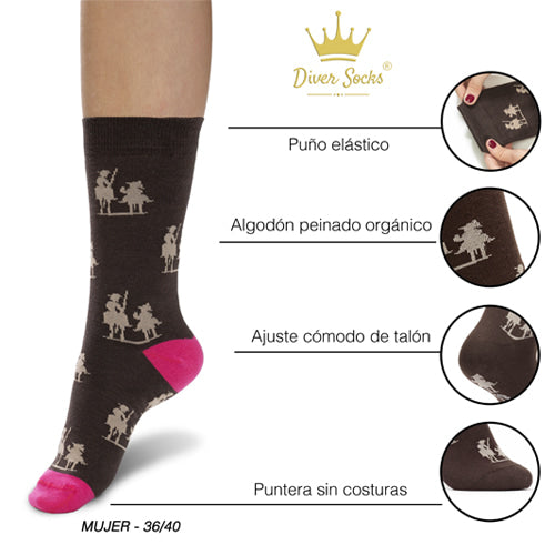 Calcetines mujer Quijote