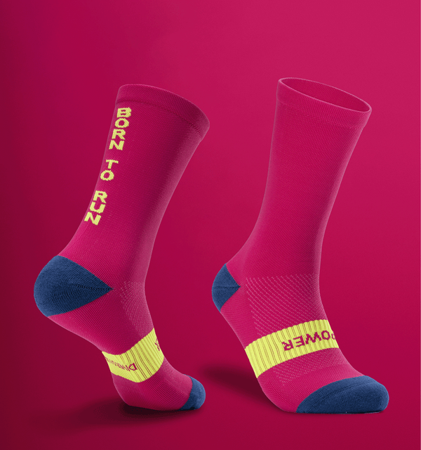 Calcetines de Running Fucsia Hombre