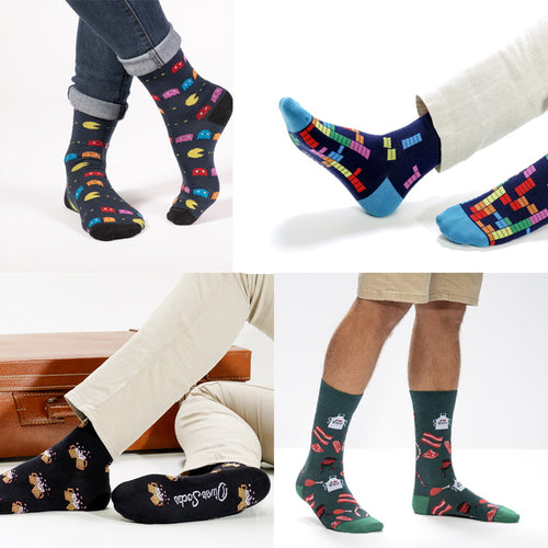Pack de Calcetines Come Cocos + Tetris + Cervezas + Barbacoa