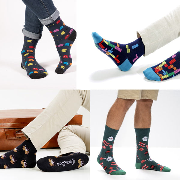 Pack de Calcetines Come Cocos + Tetris + Cervezas + Barbacoa