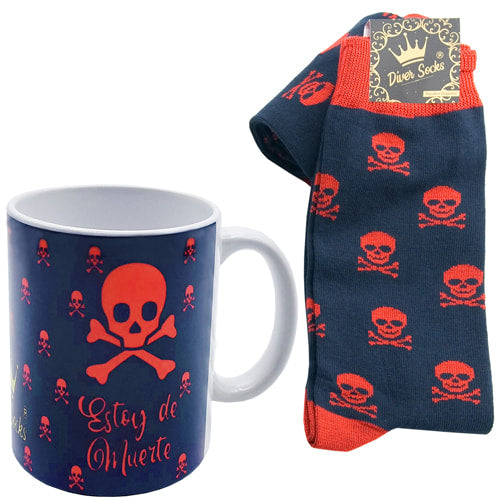 Pack Calaveras (Taza + Calcetines)