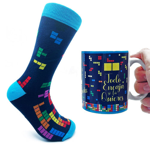 Pack tetris taza + calcetines