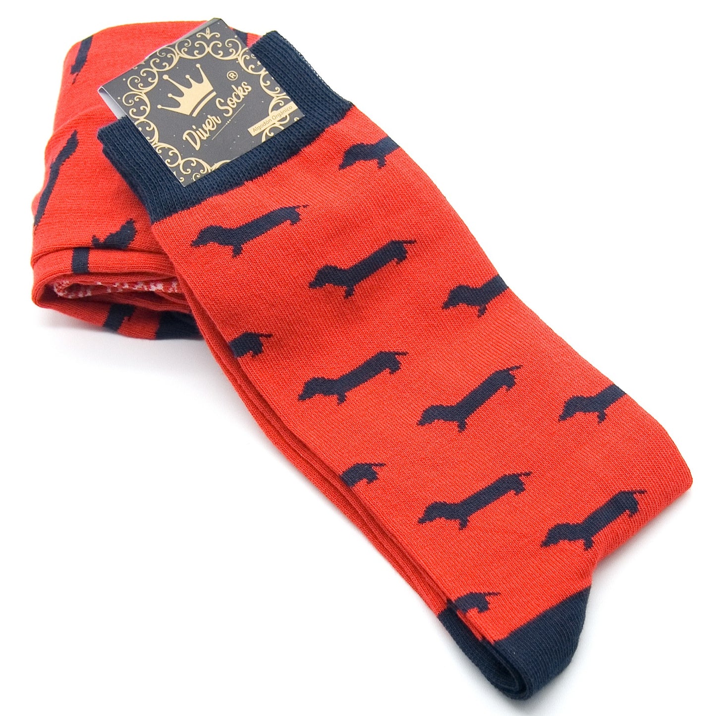Calcetines Divertidos Perro Azul