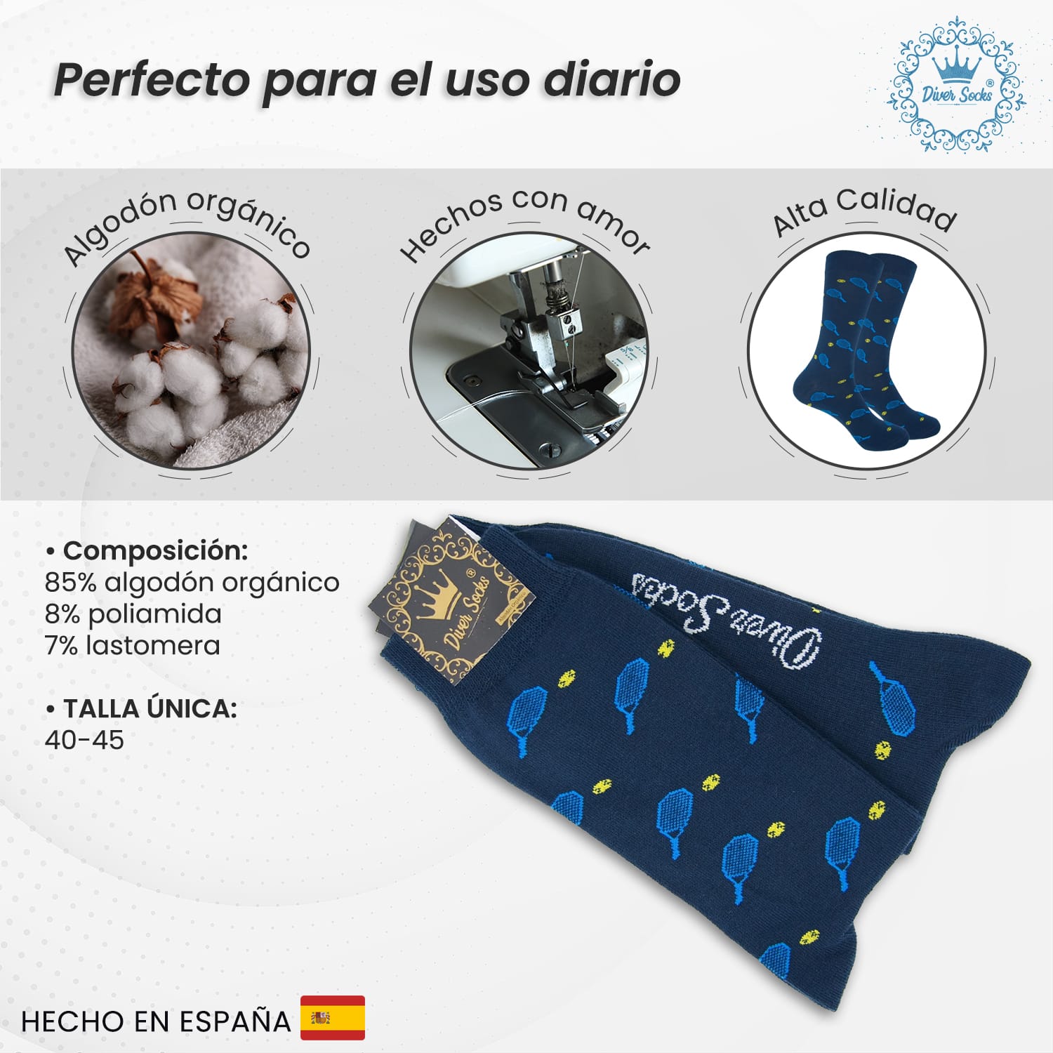 Calcetines de deporte divertidos de tiburones – Diversocks